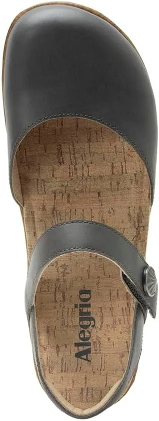 Alegria Women's Opal Leather Shoes with Slingback Open Back Sandals