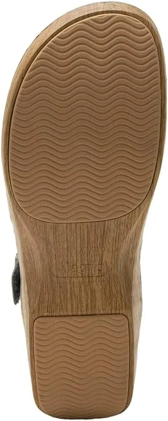 Alegria Women's Opal Leather Shoes with Slingback Open Back Sandals