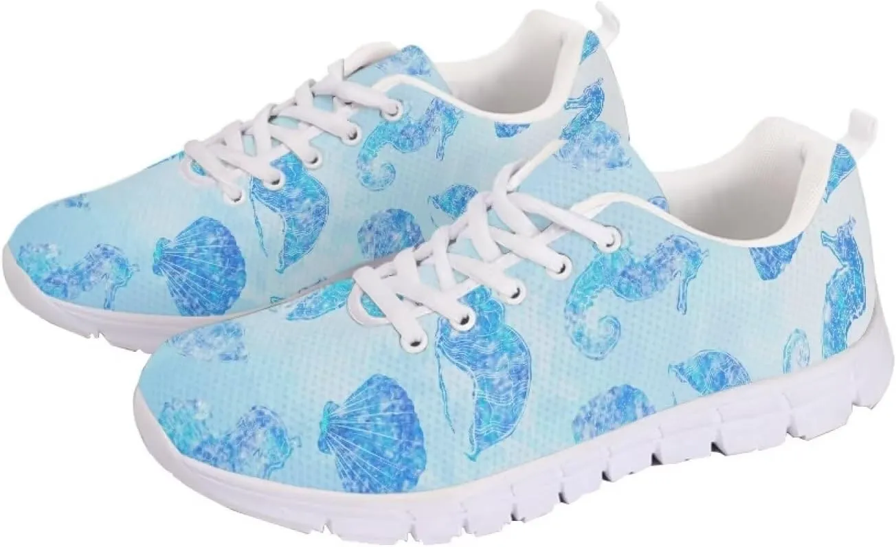 AmzPrint Women Mens Fashion Sneaker White Sole Cute Tennis Shoes for Women Black Casual Running Walking Shoes Size 6