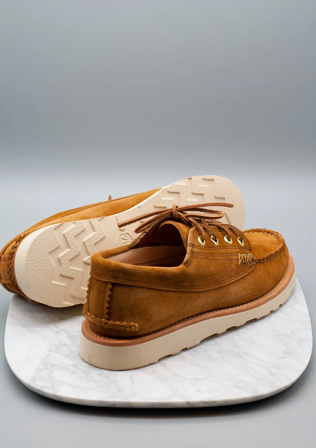Angler Moc Boat Shoe w/ Hex Eye - FO G Brown