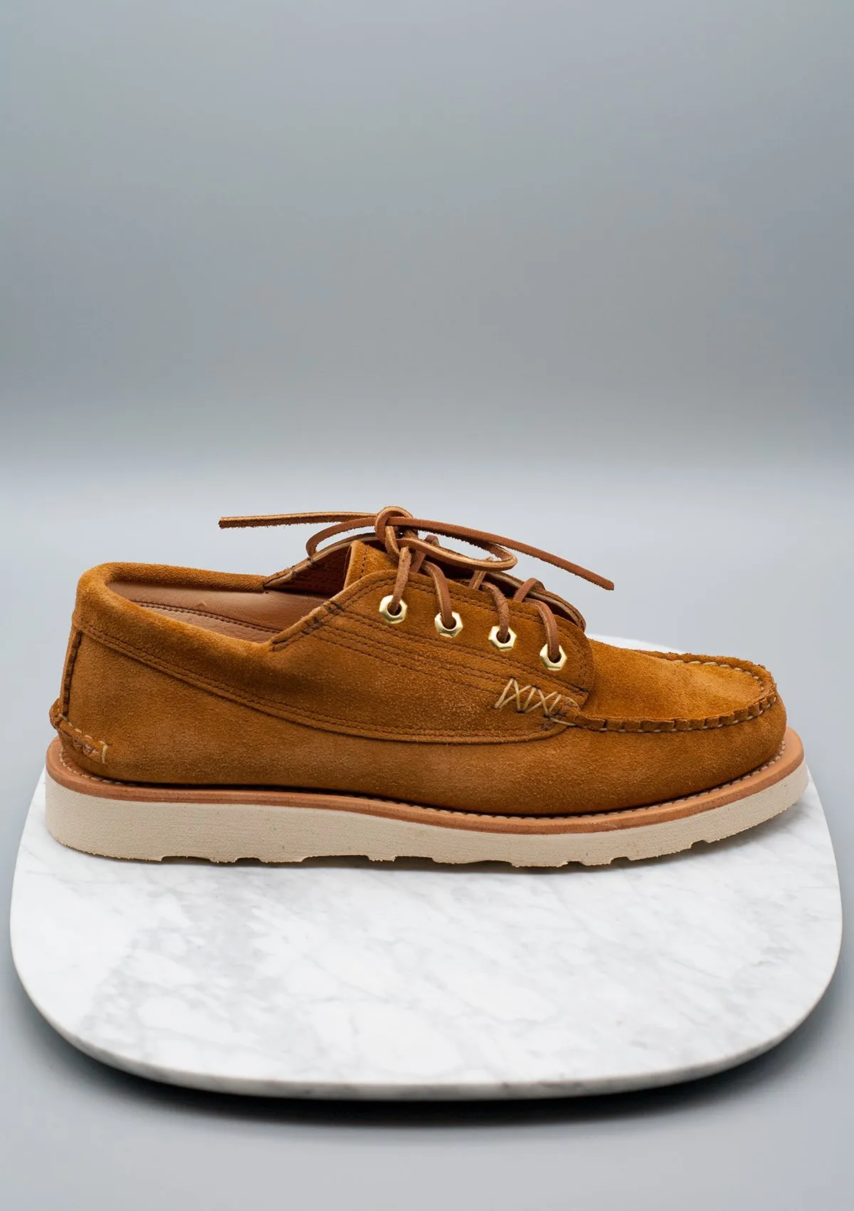 Angler Moc Boat Shoe w/ Hex Eye - FO G Brown