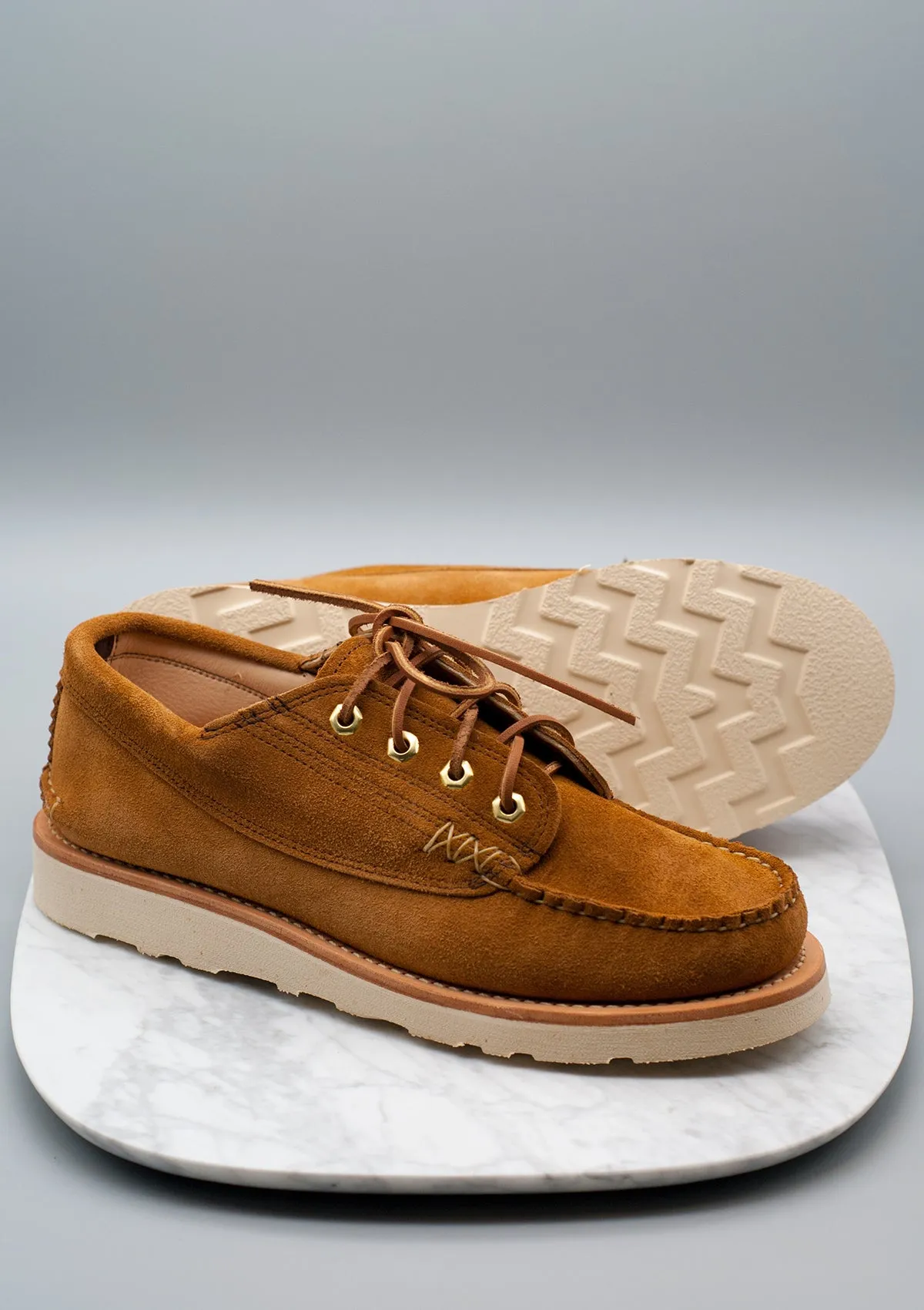 Angler Moc Boat Shoe w/ Hex Eye - FO G Brown