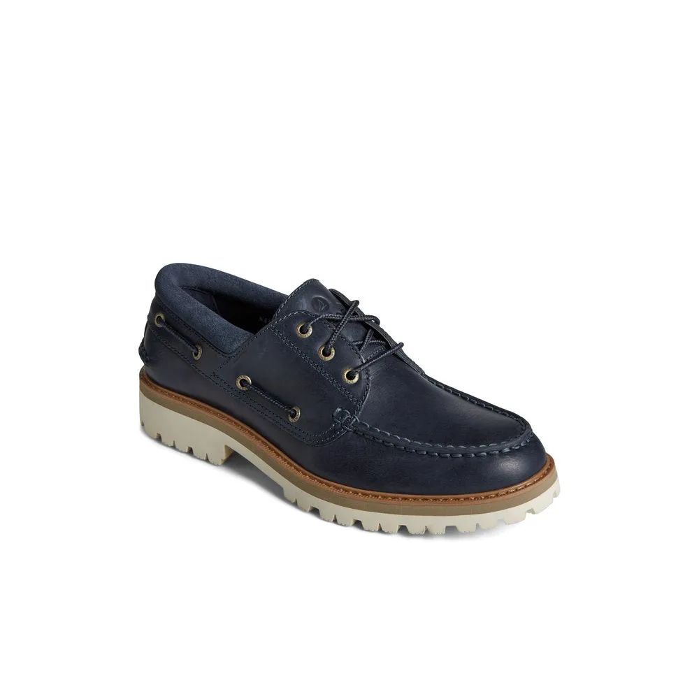 Authentic Original Unlined Lug 3-Eye Boat Shoe