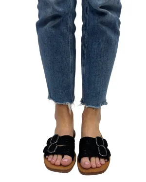 BAILEY CROCHET SANDAL  in Black