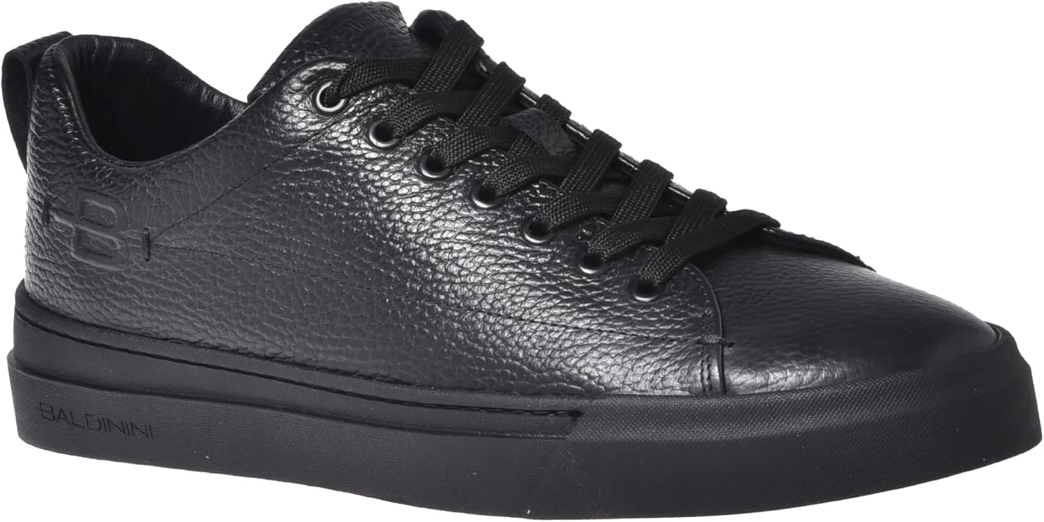 Baldinini Men's Footwear Leather Upper Rubber Bottom Boat Shoe