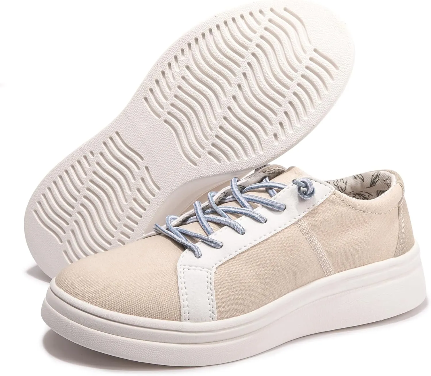 BENEKER Women's Slip on Canvas Sneaker Low Top Casual Loafer Arch Support and Comfy Walking Shoes