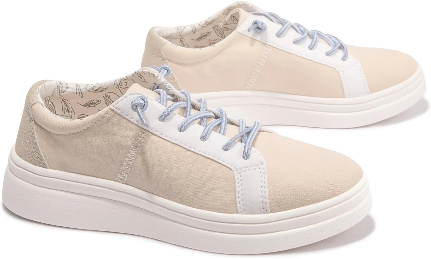 BENEKER Women's Slip on Canvas Sneaker Low Top Casual Loafer Arch Support and Comfy Walking Shoes