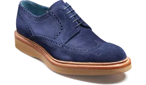 Bill - Navy Suede