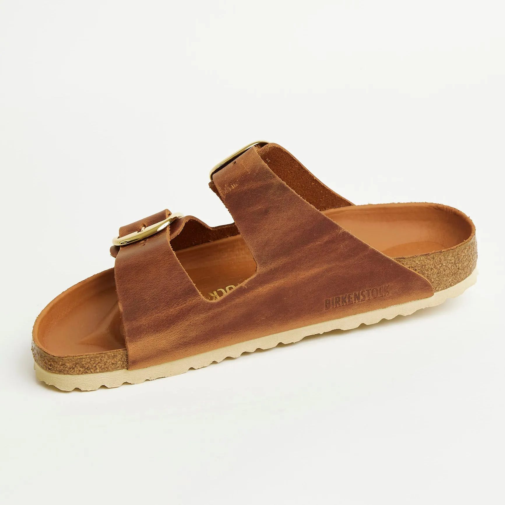 Birkenstock Cognac Big Buckle Sandals