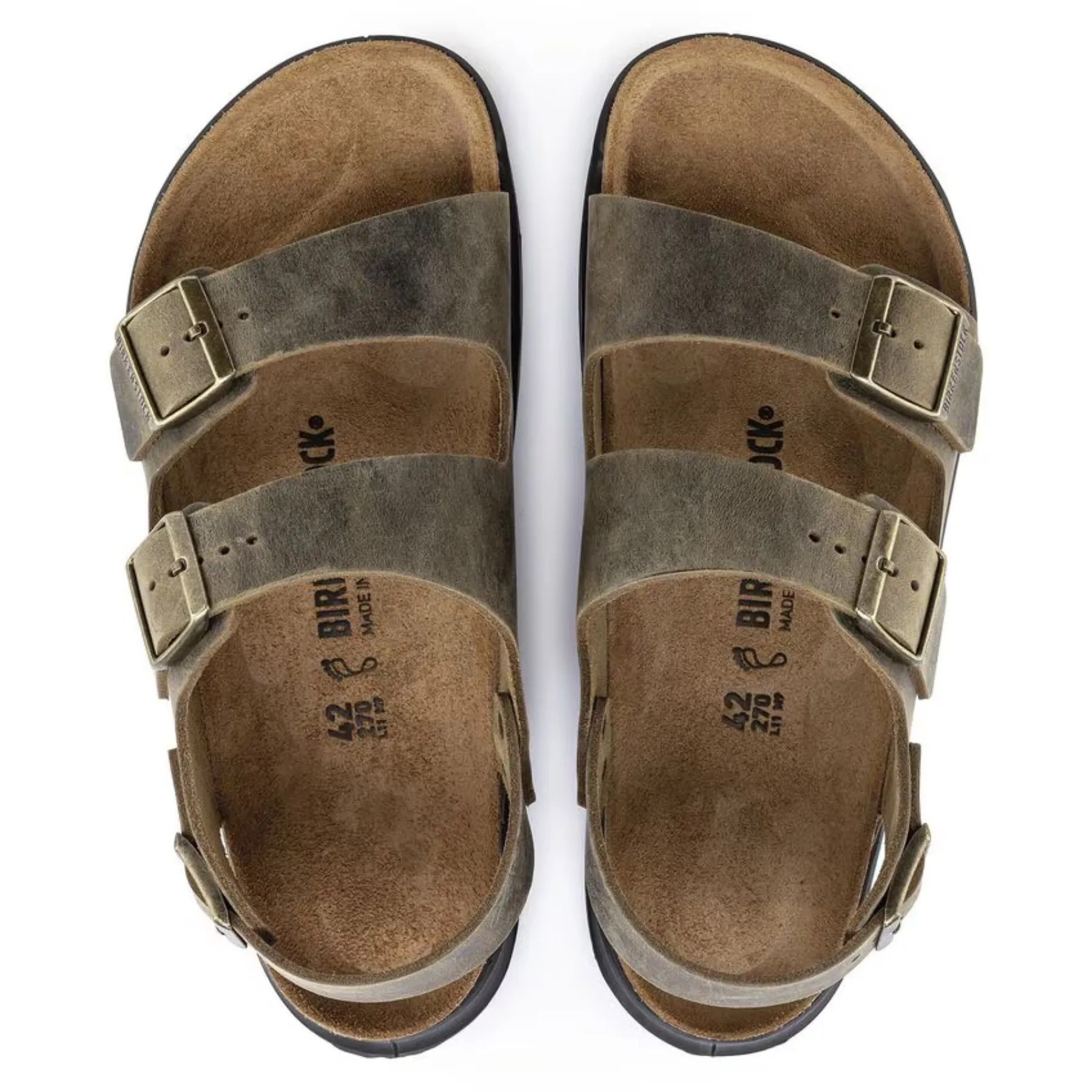 BIRKENSTOCK Milano Rugged Men Oiled Leather Sandal