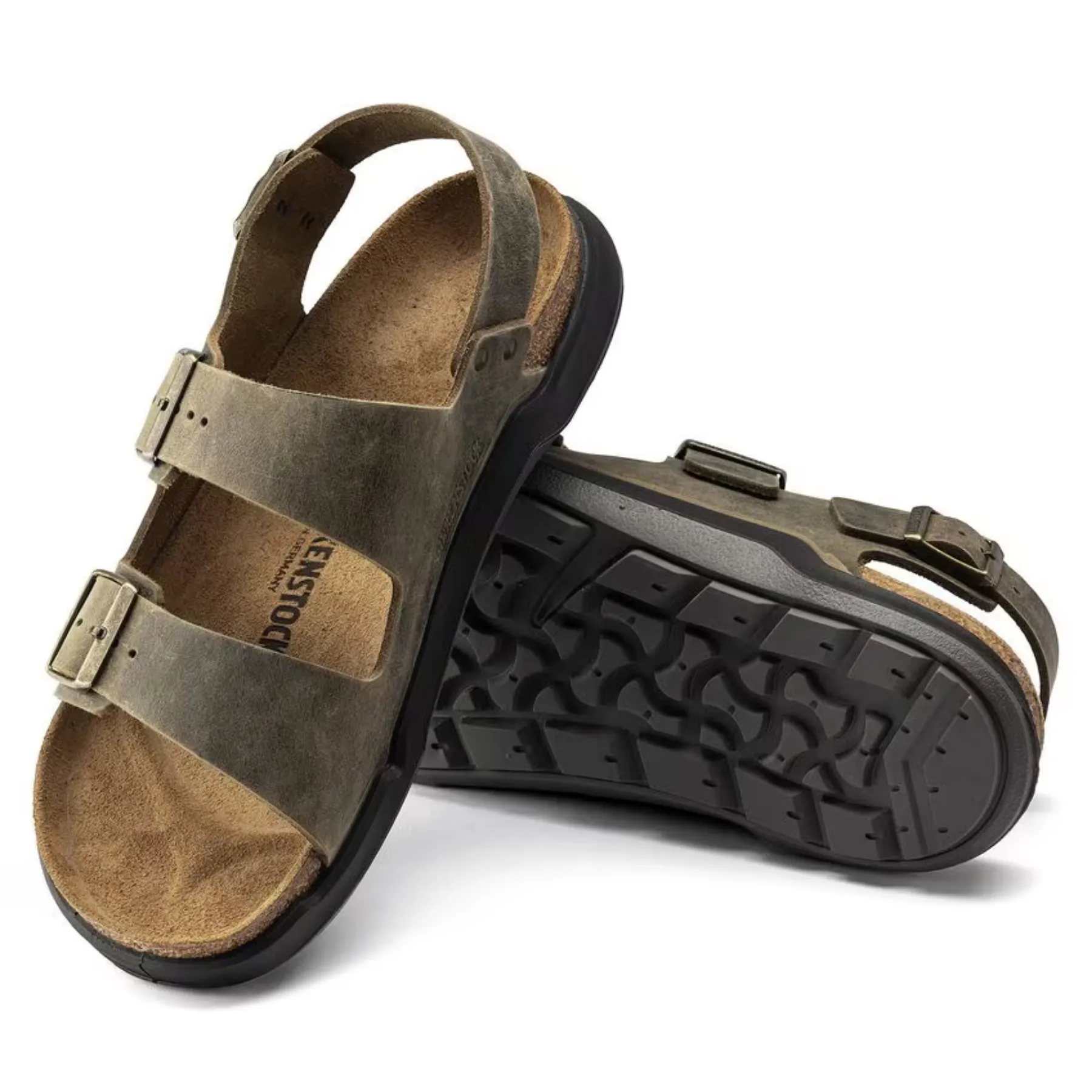 BIRKENSTOCK Milano Rugged Men Oiled Leather Sandal