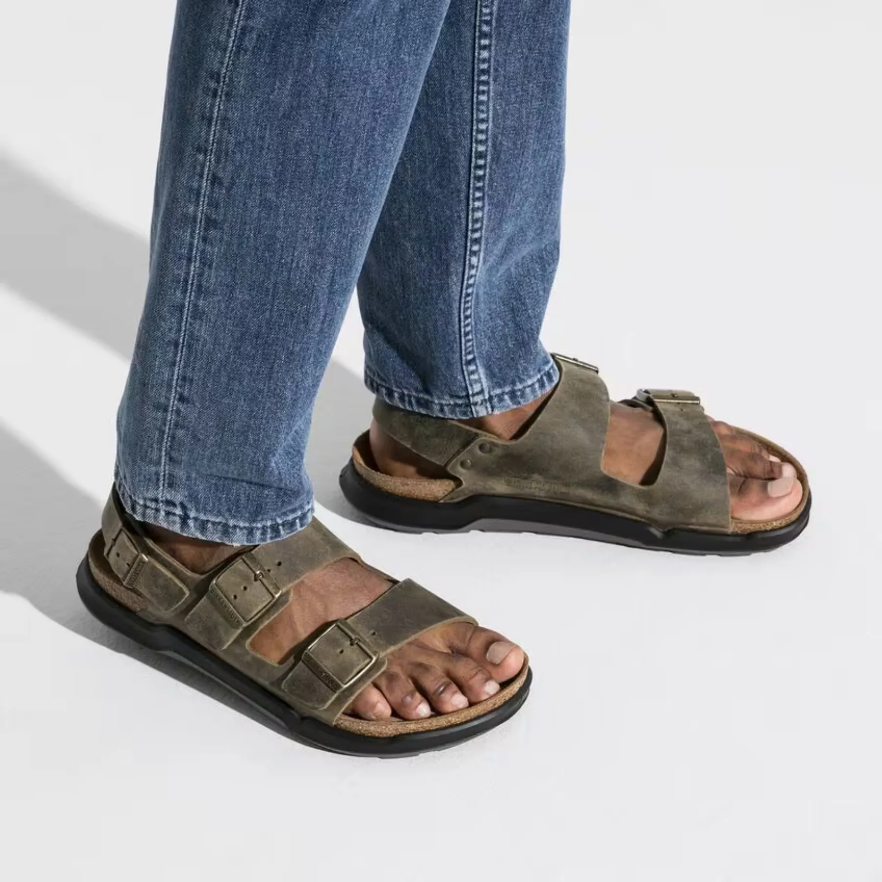 BIRKENSTOCK Milano Rugged Men Oiled Leather Sandal