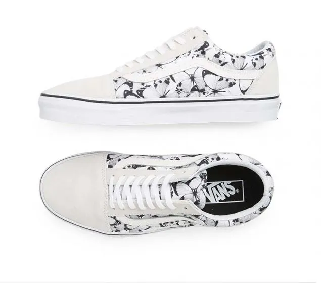 BLACK WHITE Modern SKOOL OLD | (BUTTERFLY) VANS Most popular | TRUE