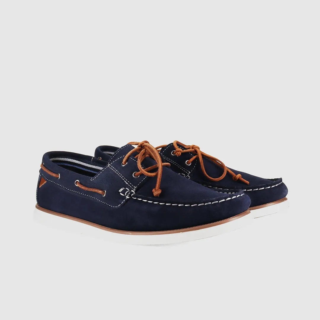 Brighton Boat Shoes Navy Suede