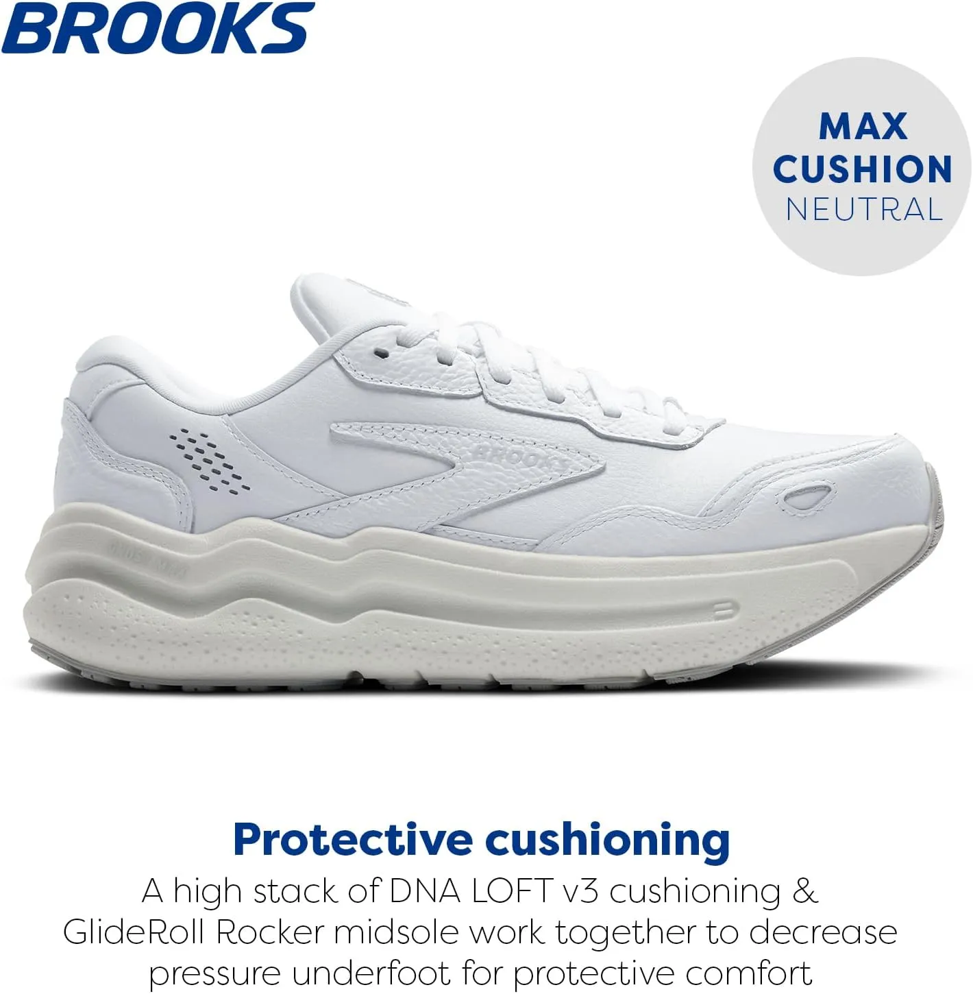 Brooks Women's Ghost Max Suede/Leather Neutral Running & Walking Shoe