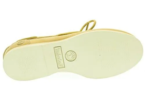 Ca14E1 Classic Boat Unlined Boat Shoe Color: Off White Soning Monochromatic Size: 55W Us