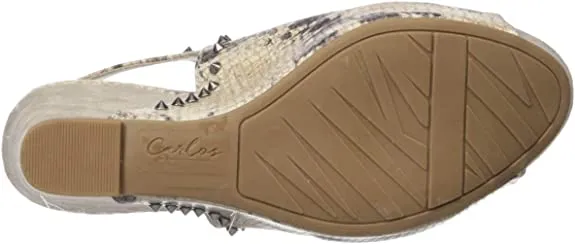 Carlos by Carlos Santana Women's Marcia Wedge Sandal, Natural, 6 M M US
