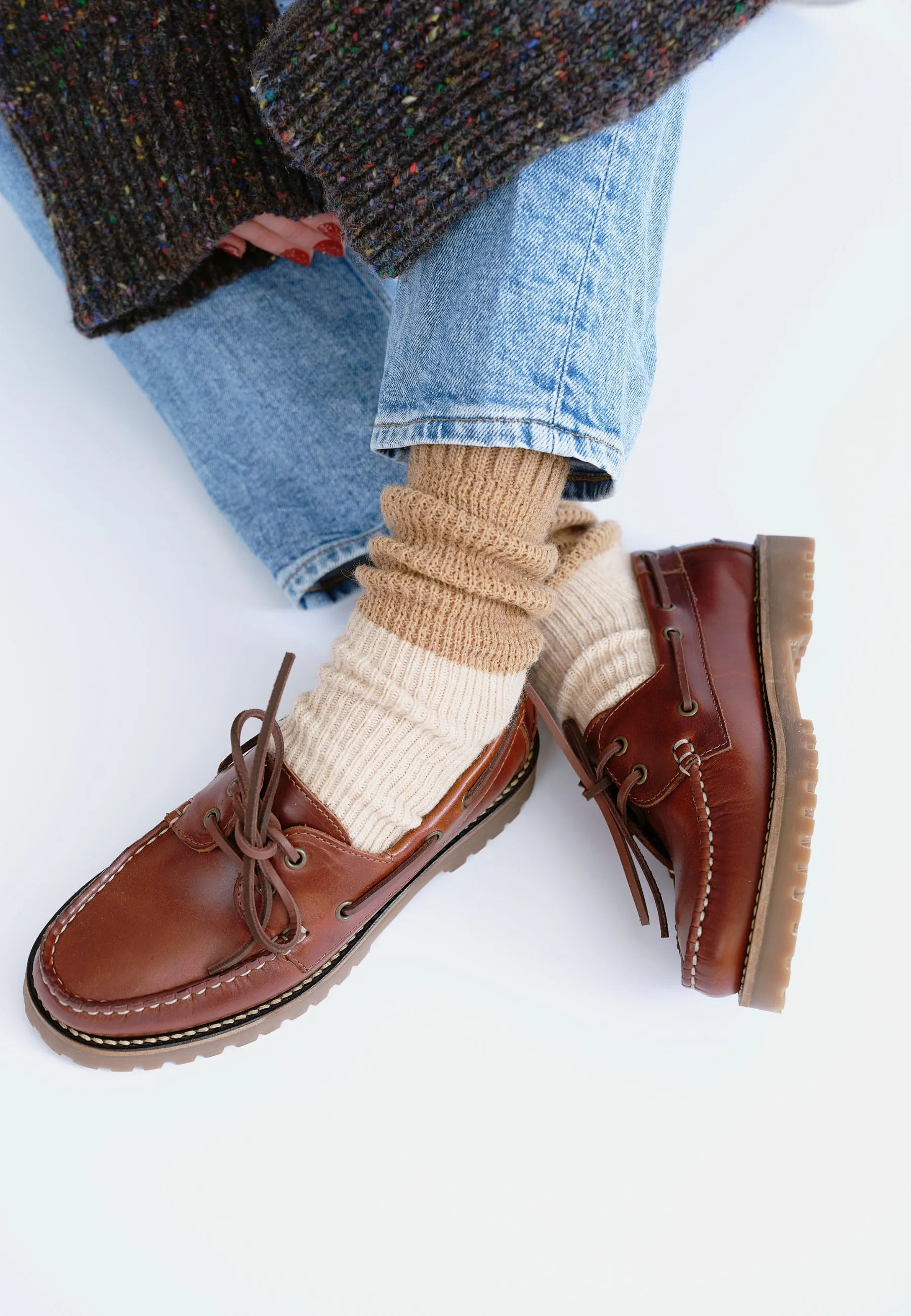 CASLENA BOAT SHOE - Dark Brown