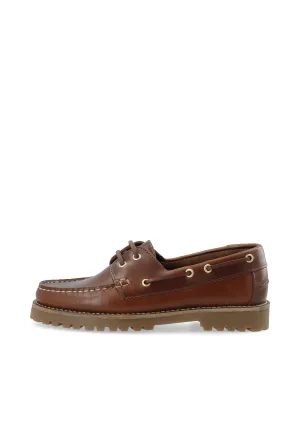 CASLENA BOAT SHOE - Dark Brown