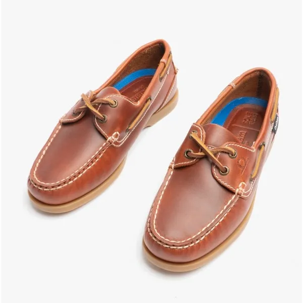 Chatham DECK LADY II Womens Boat Shoes Chestnut