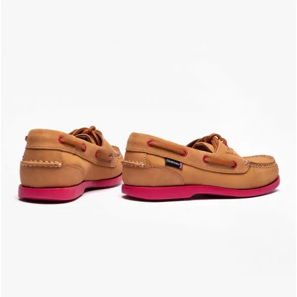 Chatham PIPPA II G2 Womens Boat Shoes Tan/Pink