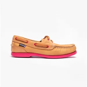 Chatham PIPPA II G2 Womens Boat Shoes Tan/Pink