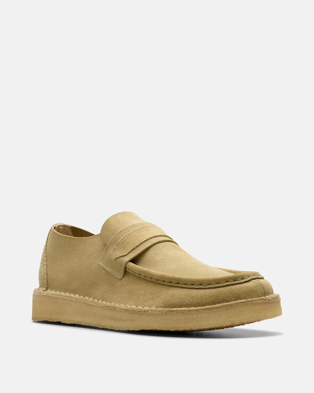 CLARKS ORIGINALS MENS DESERT NOMAD LOAFERS MAPLE SUEDE