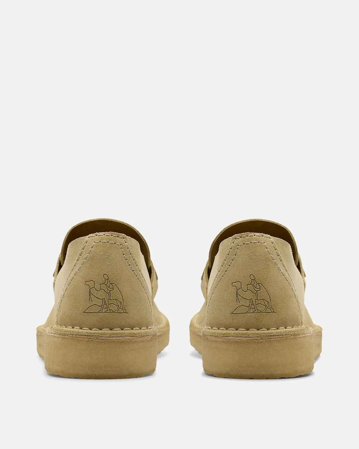 CLARKS ORIGINALS MENS DESERT NOMAD LOAFERS MAPLE SUEDE