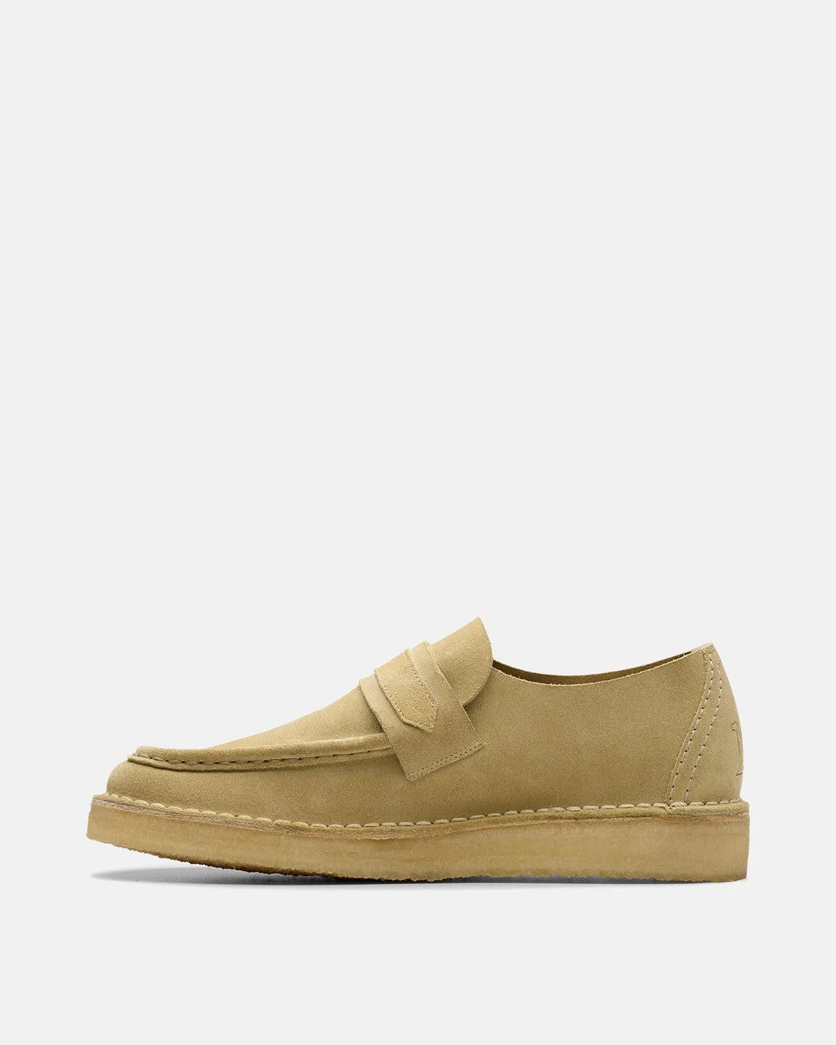 CLARKS ORIGINALS MENS DESERT NOMAD LOAFERS MAPLE SUEDE