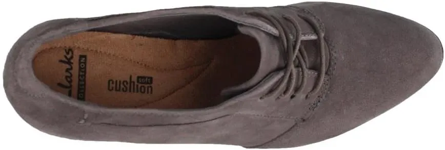 Clarks Women's Araya Hale Lace Up Shoe,Grey Goat Suede,US