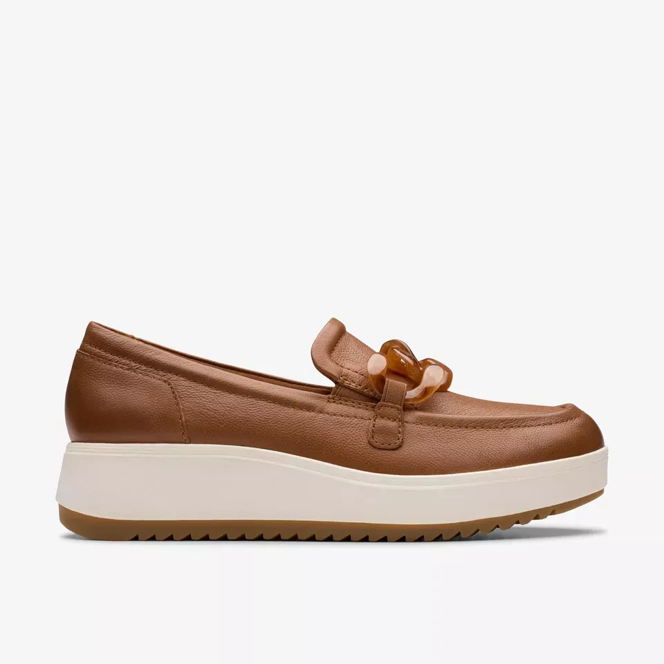 Clarks Women's Zylah May Tan Leather 26180113