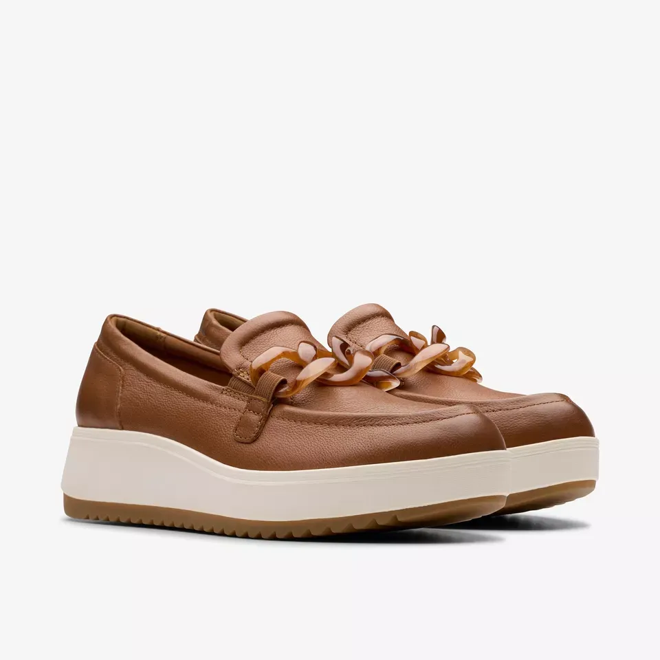 Clarks Women's Zylah May Tan Leather 26180113