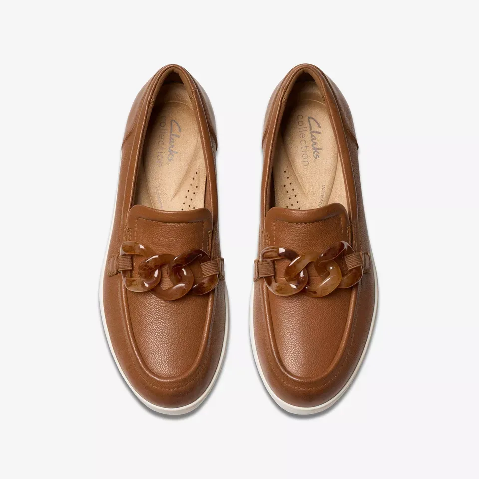 Clarks Women's Zylah May Tan Leather 26180113