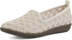 CLIFFS BY WHITE MOUNTAIN Women's Twisty Woven Moccasin Style Loafer Flat