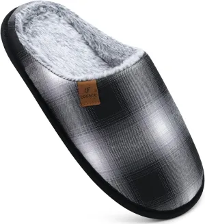 COFACE Unisex Mens Womens Cozy Memory Foam Scuff Slippers Casual Slip On Warm House Shoes Indoor/Outdoor Sandal Slippers With Arch Support Rubber Sole Size 4-15