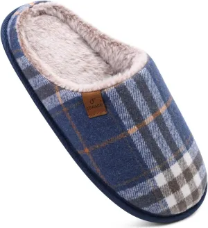 COFACE Unisex Mens Womens Cozy Memory Foam Scuff Slippers Casual Slip On Warm House Shoes Indoor/Outdoor Sandal Slippers With Arch Support Rubber Sole Size 4-15