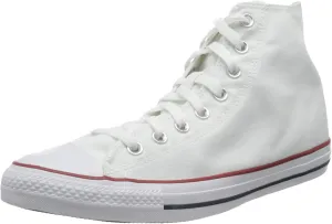 Converse Unisex Chuck Taylor All Star Hi Top Sneaker (9.5 B(M) US Women / 7.5 D(M) US Men, Optical White)