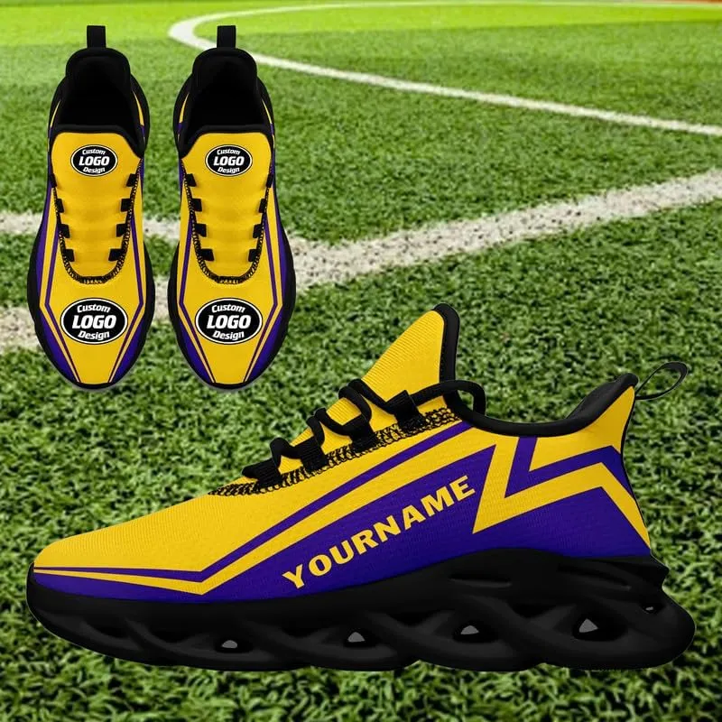 Customize Fashion Unisex Sneaker Personalized Women's Lace Up Print Name Logo Running Shoes Men Cushion Sports Shoes