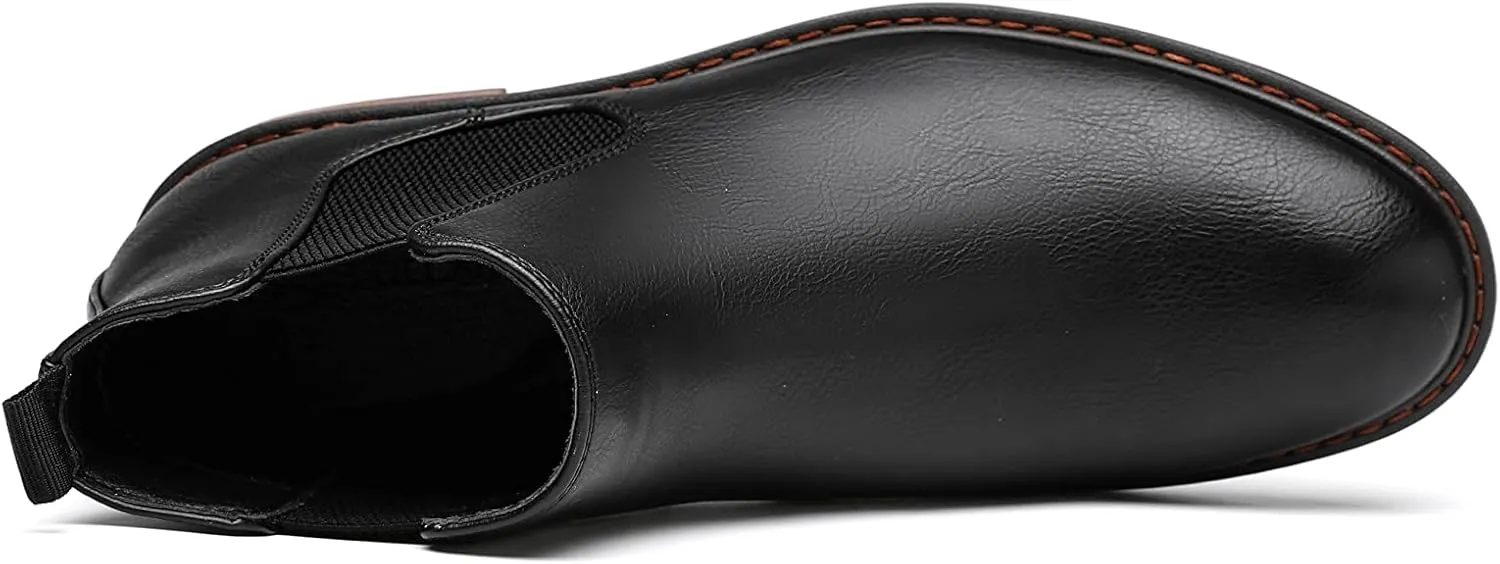 DECARSDZ Men's Chelsea Boots Casual Classic Comfy Slip-On Suede Chukka Mens Ankle Boot