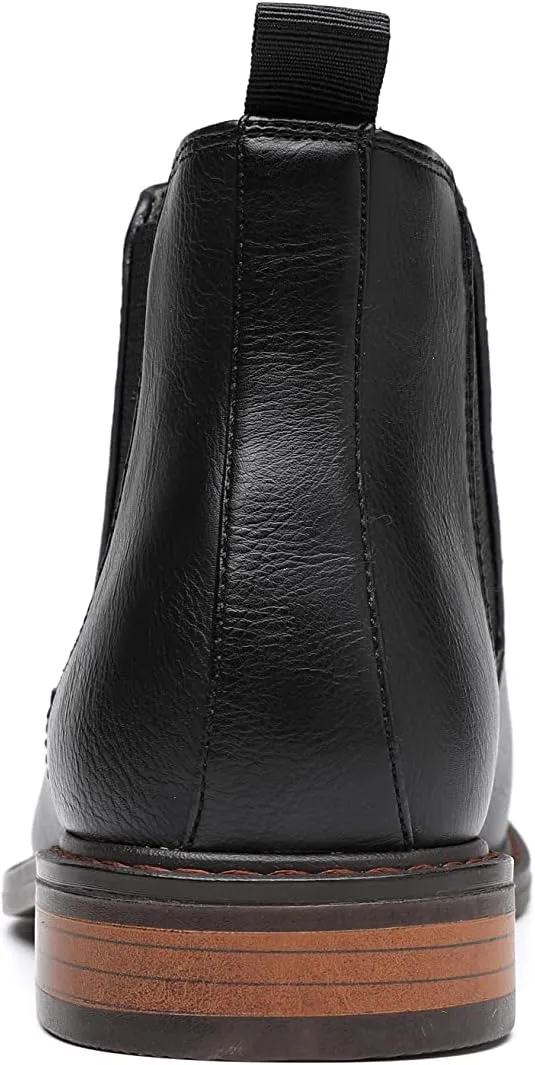 DECARSDZ Men's Chelsea Boots Casual Classic Comfy Slip-On Suede Chukka Mens Ankle Boot