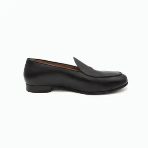 Del Toro Black Leather Milano Loafer