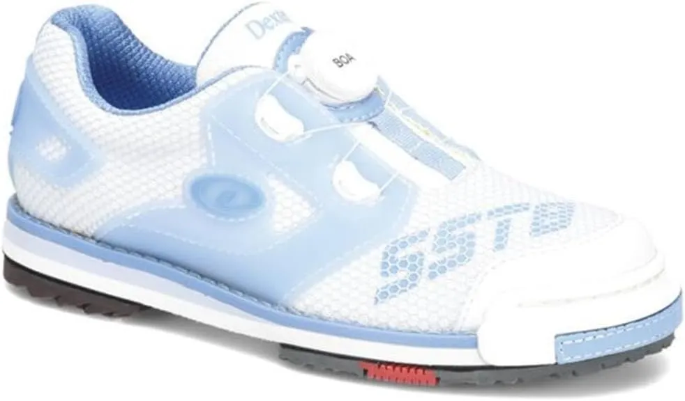 Dexter Women's SST 8 Power Frame Boa Bowling Shoe (for Right and Left Handed Bowlers. Women's Shoe Sizing) s - White/Blue 9