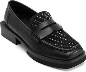 DKNY Women's Blevins Studded Heeled Loafer Mule