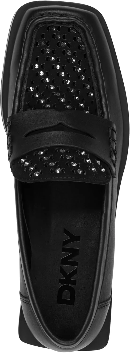 DKNY Women's Blevins Studded Heeled Loafer Mule