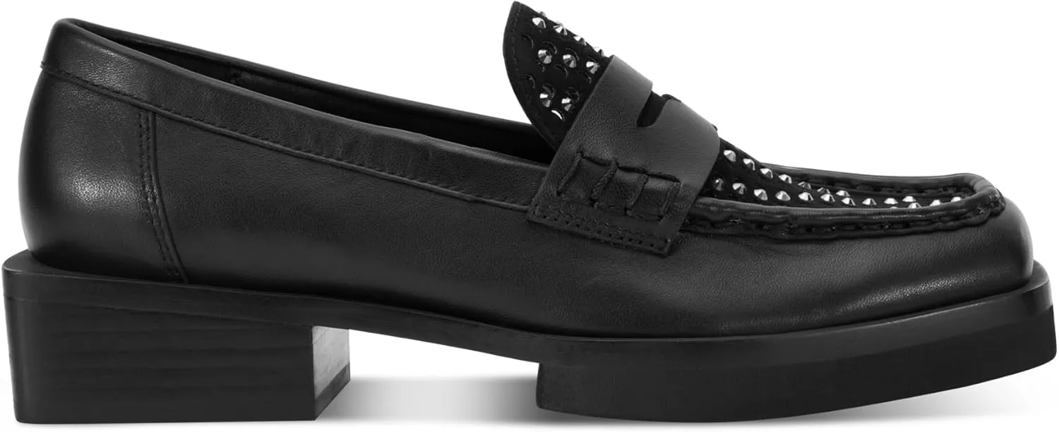 DKNY Women's Blevins Studded Heeled Loafer Mule