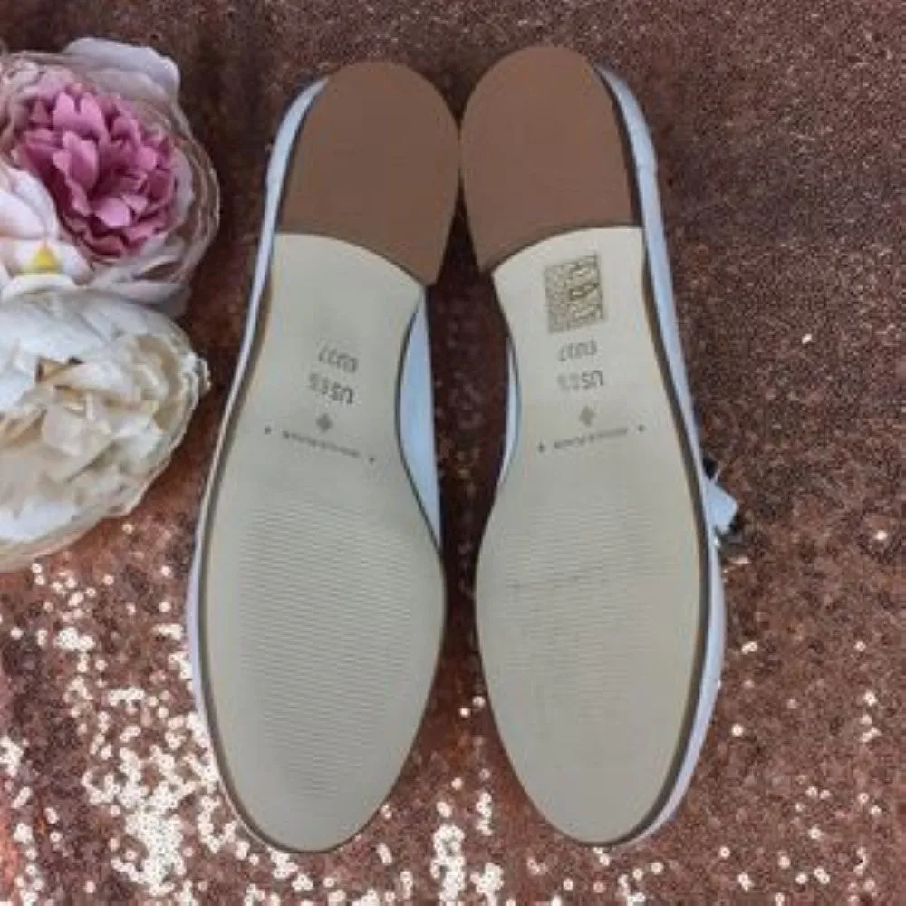 Donald Pliner White Leather Loafer 5.5