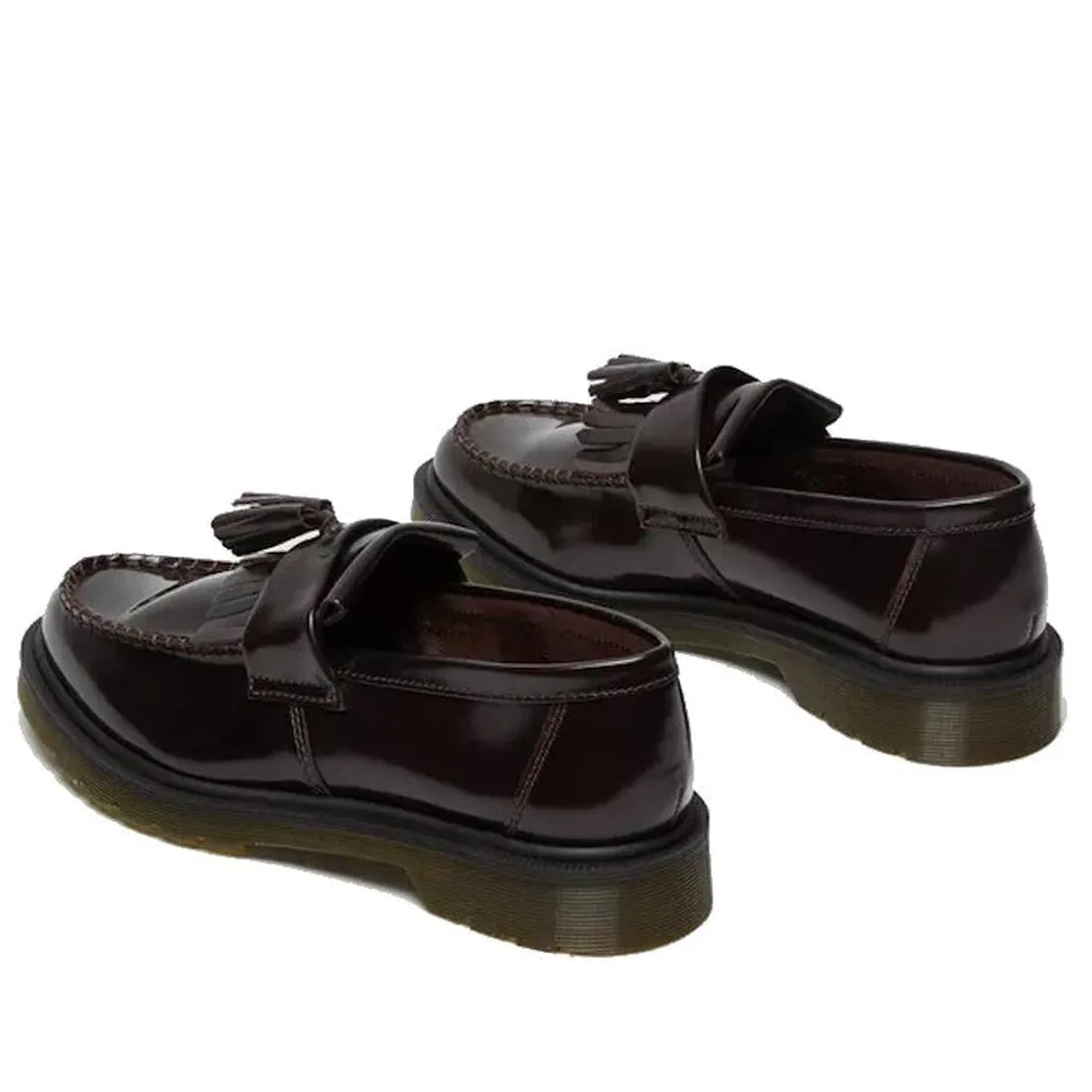 Dr Martens Adrian Arcadia Cherry Red Smooth Tassel Loafer Shoes