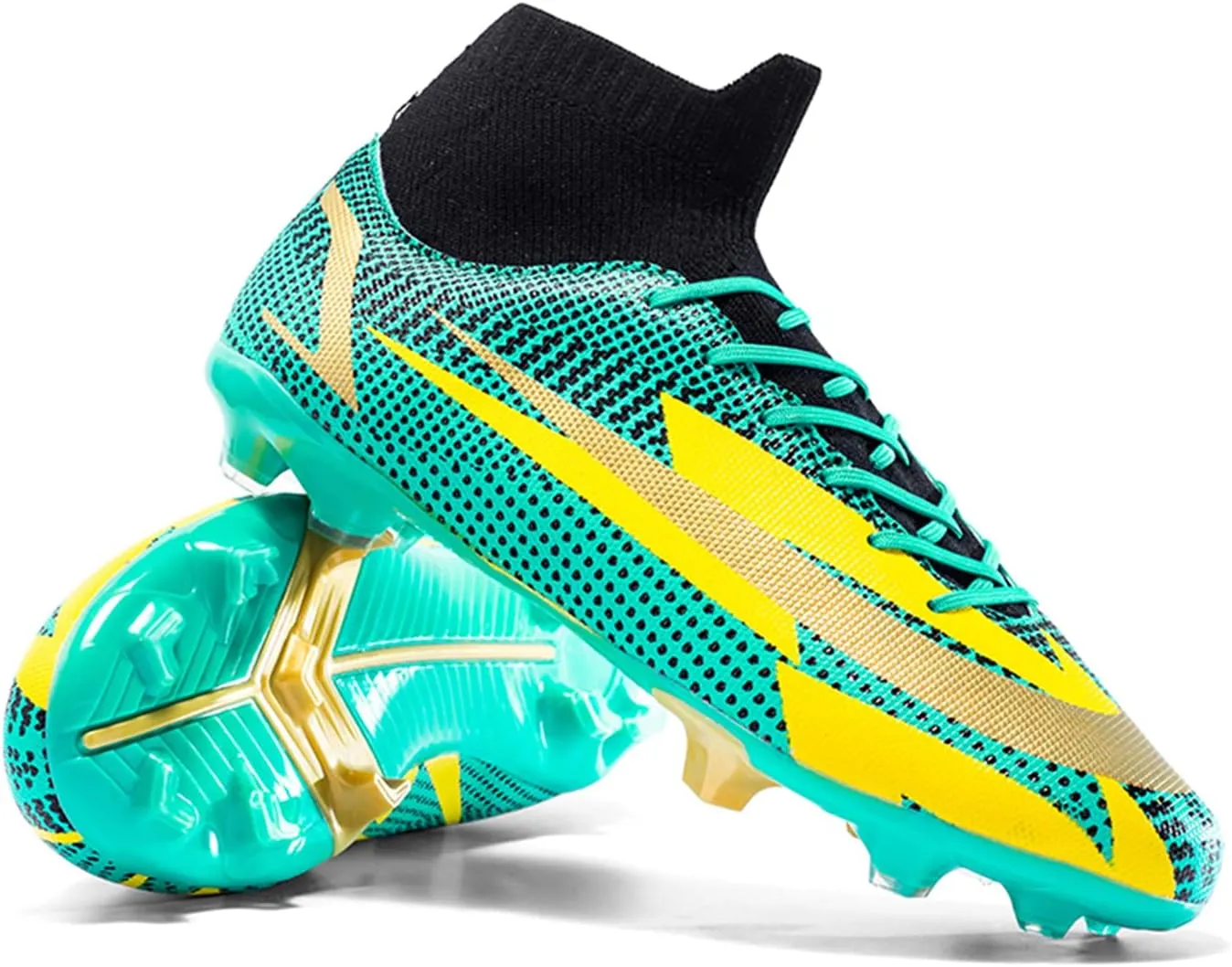 DRESER Competitive Adult Football Shoes Men's and Women's Outdoor Football Shoes Track and Field Turf World Team Non-Slip Shoes Running Sports Lightweight Breathable Non-Slip Shock-Absorbing Shoes