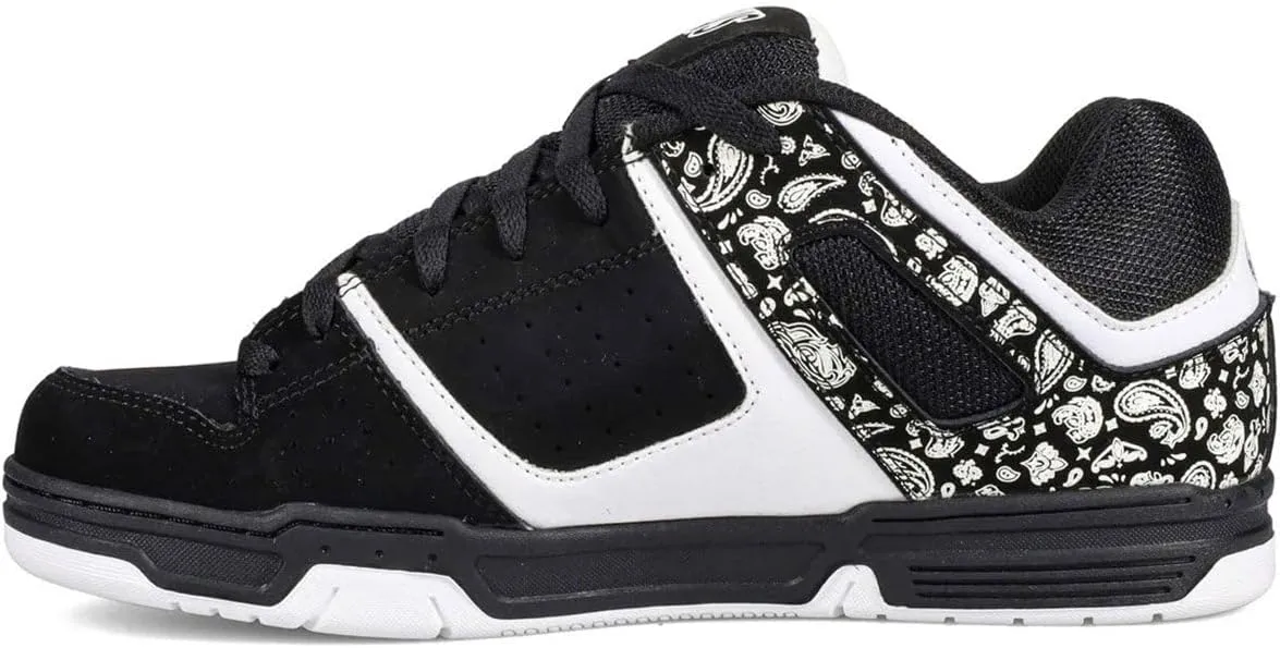 DVS Men's Remix Skate Shoe, Black White Pink, 12