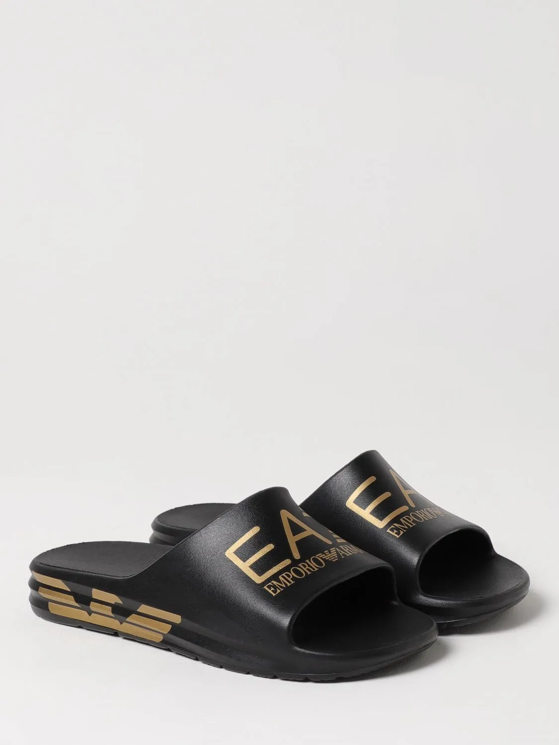 Ea7 Sandals Men Black 1
